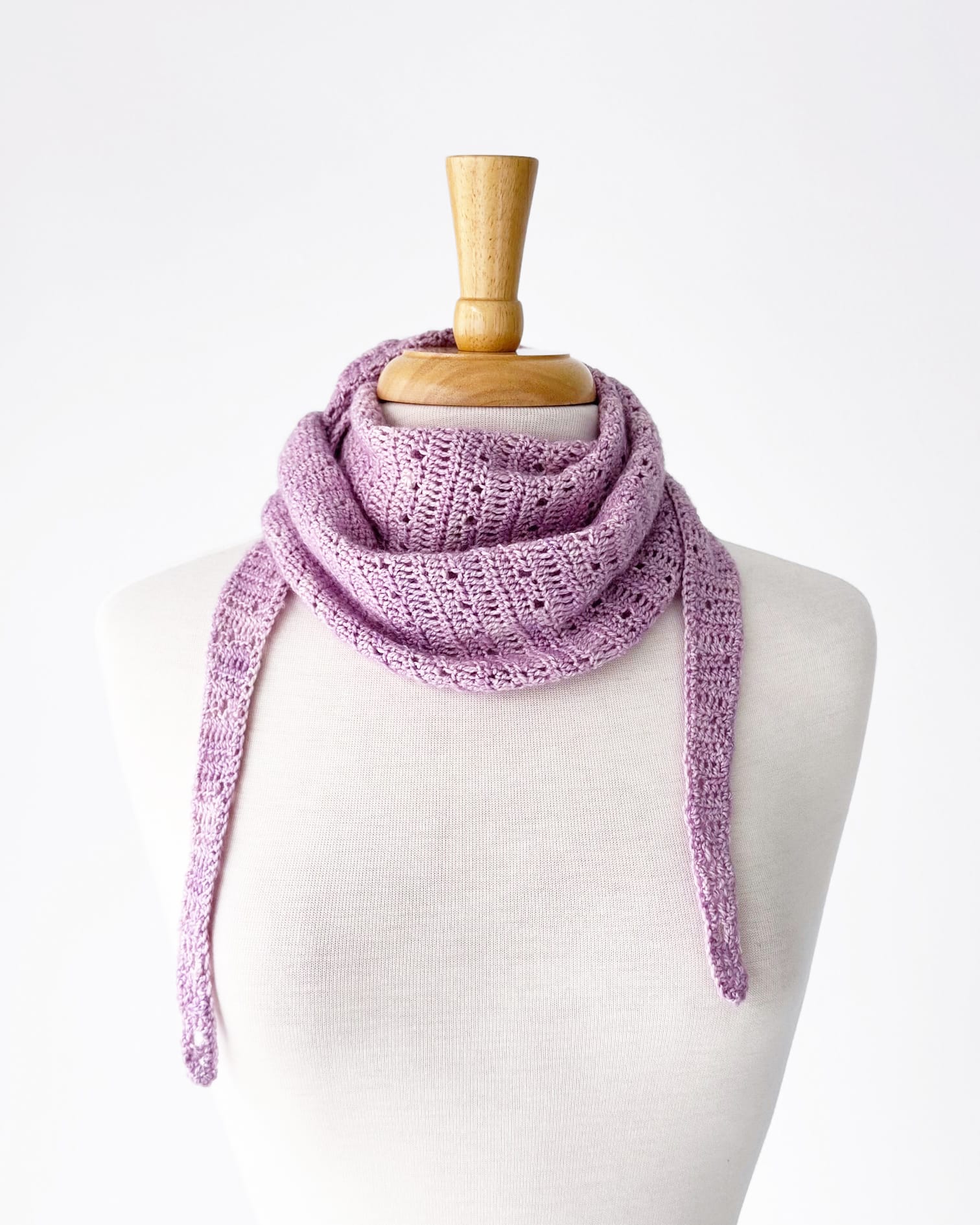 Crocheted Half Double Eyelet Scarf Pattern - Image 4