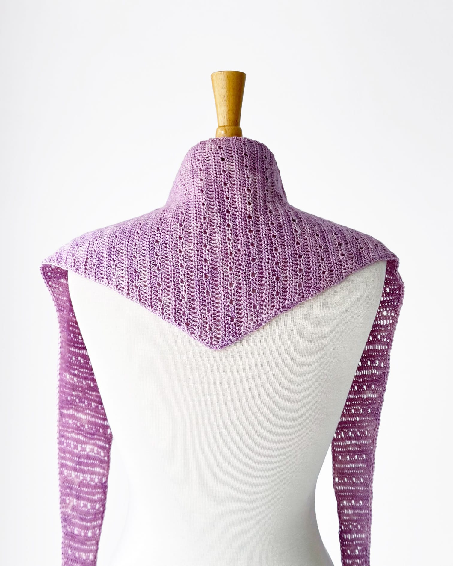 Crocheted Half Double Eyelet Scarf Pattern - Image 6