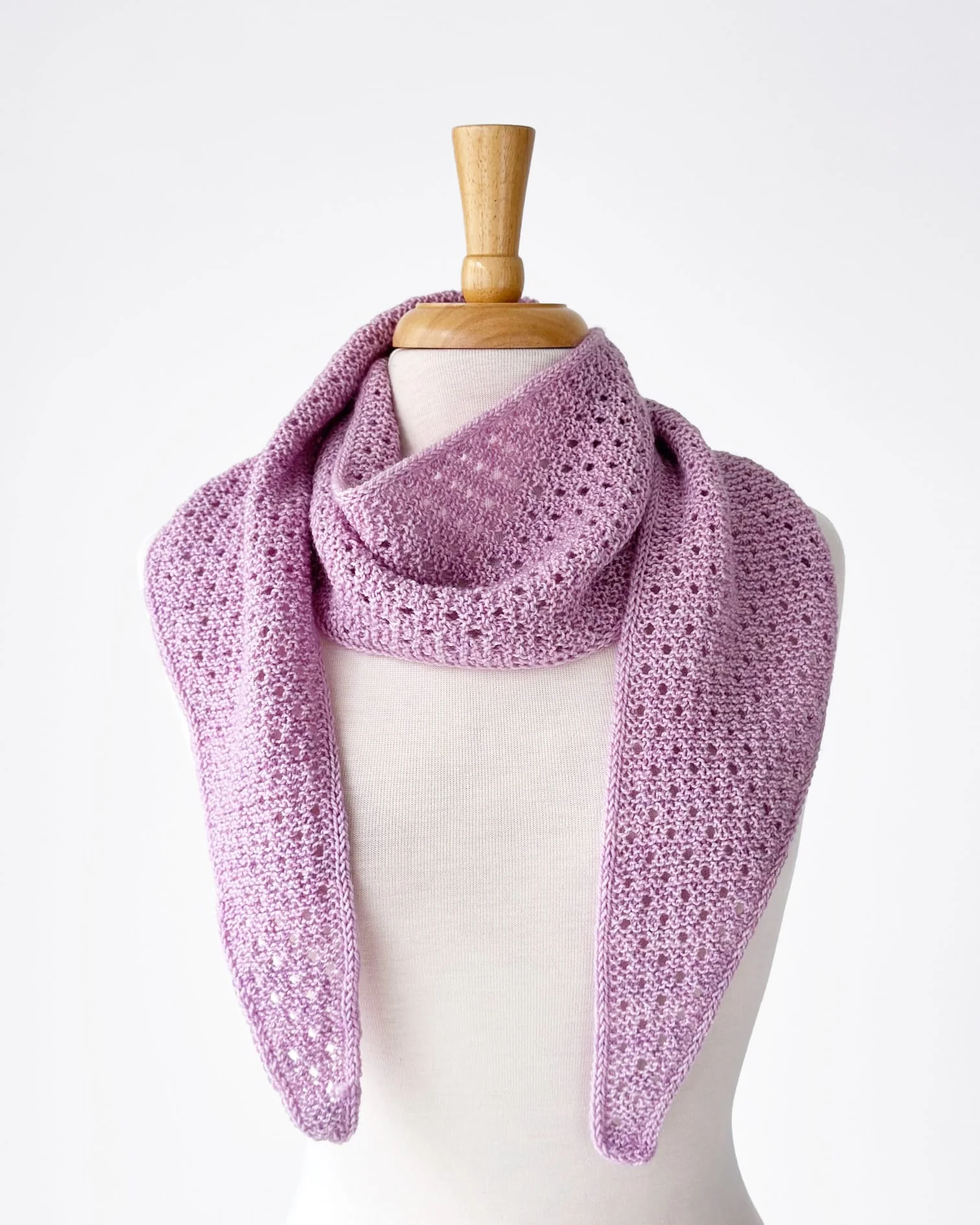 Garter Eyelet Scarf Pattern - Image 2