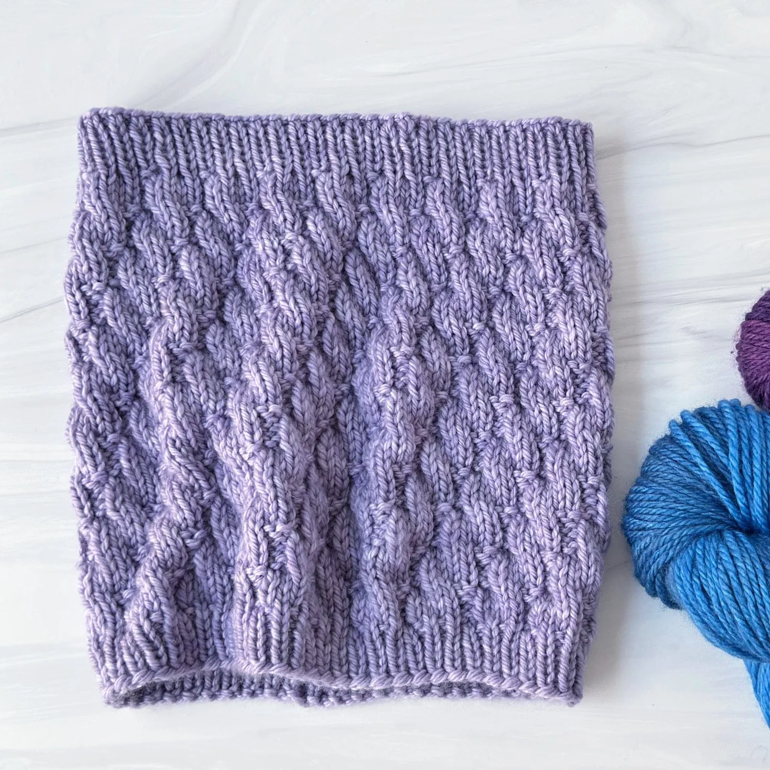 Trellis Hat and Cowl Pattern - Image 3